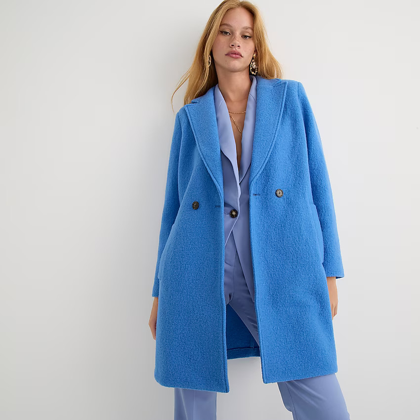 Tall New Daphne topcoat in Italian boiled wool | J. Crew US