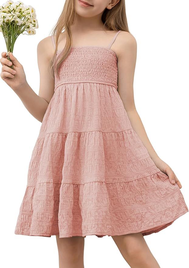 blibean Girls 2024 Sundresses Tween Summer Dress Size 6-15 Years | Amazon (US)