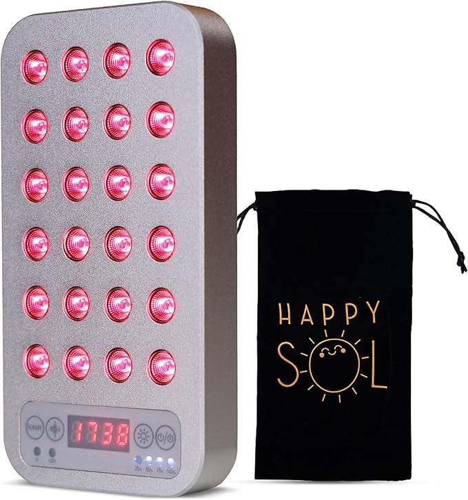 The Mini Go Handheld Red Light Therapy Device, 24 LEDs, 5 Brightness Levels, Adjustable Frequenci... | Amazon (US)