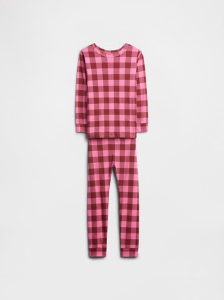 babyGap 100% Organic Cotton Gingham PJ Set | Gap Factory