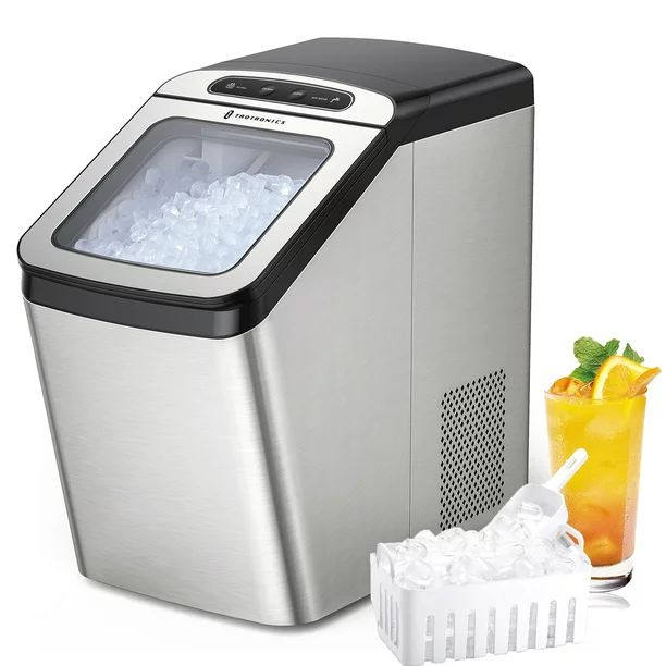 Nugget Ice Maker Countertop, TaoTronics Pebble Ice Machine, Smart Circulation System, 30Lbs per D... | Walmart (US)