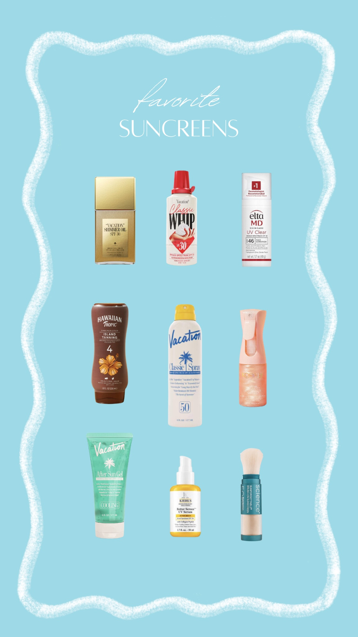 Favorite Sunscreens for Summer

Sunscreen, Tanning Sunscreen, Summer Glow, Skincare 

#LTKSeasonal #LTKBeauty #LTKStyleTip