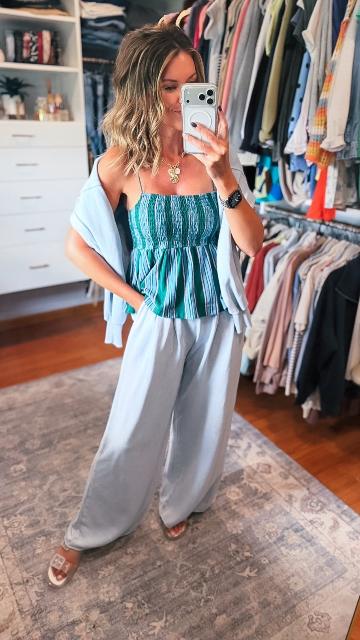 New finds from AE/Aerie 
Sweatshirt/ small
Tank/ medium
Pants/smalll

#LTKSeasonal #LTKOver40