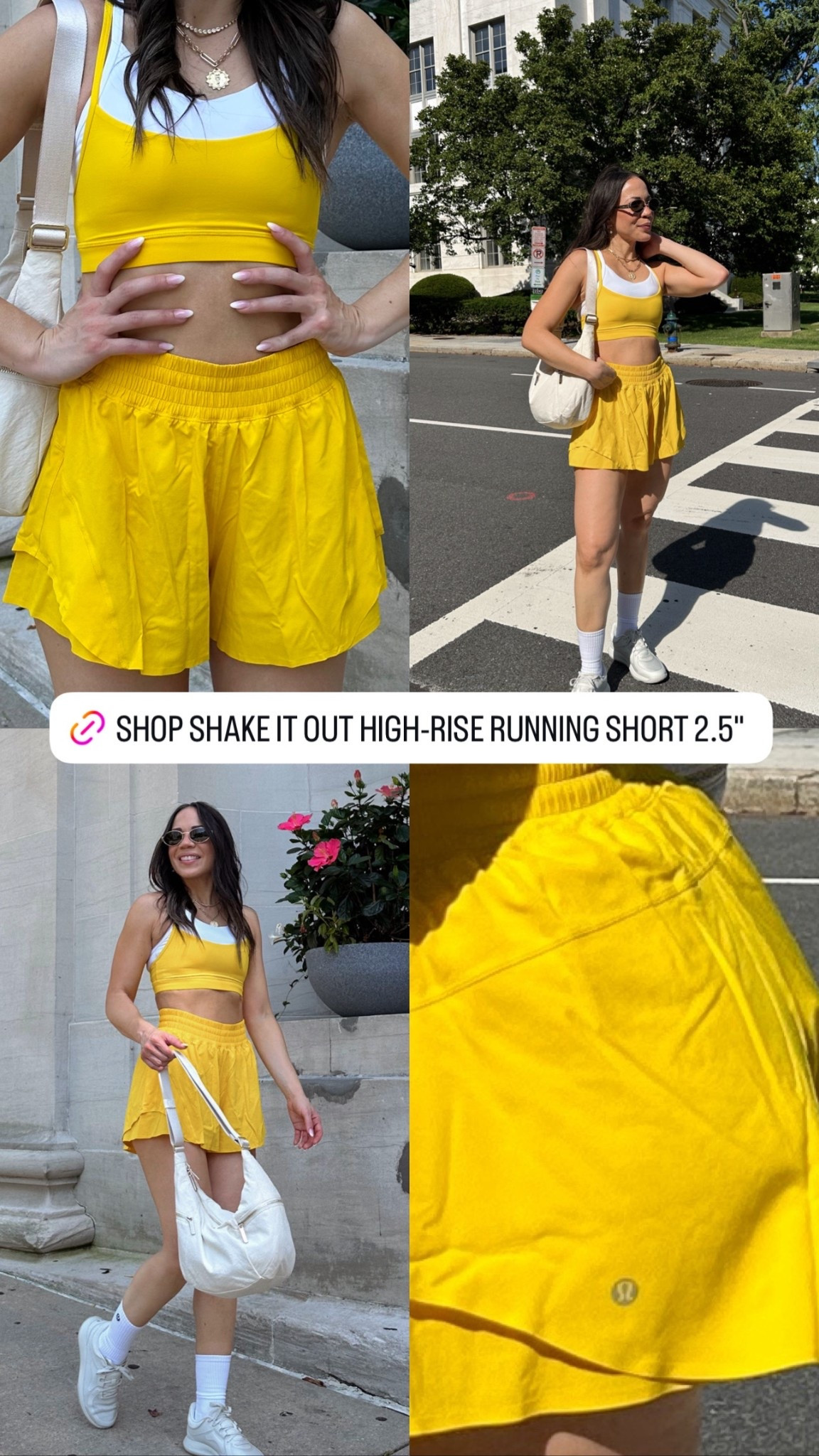 #lululemoncreator 
@lululemon. These shorts are the Shake It Out High-Rise Running Short 2.5” in Maze Yellow. These are super lightweight and flowy, great for everyday wear, running or walks. It does have a no-show liner which makes it better for that extra comfort. It also comes in multiple colors. 

Comment “details” to receive the 🔗.


#ad #ltkactive #lululemon #activewearfashion #fashionwear #streetstyle #workoutfashion #workoutclothes coffee vibes, coffee run, summer style, street chic, urban fashion, fashion forward, city life, Washington DC, dc style, dmv influencer, athletic, fitness, active lifestyle, sporty chic


#LTKShoeCrush #LTKItBag #LTKActive