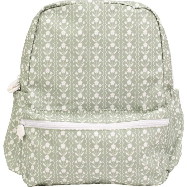 The Large Backpack, Sage Floral | Maisonette