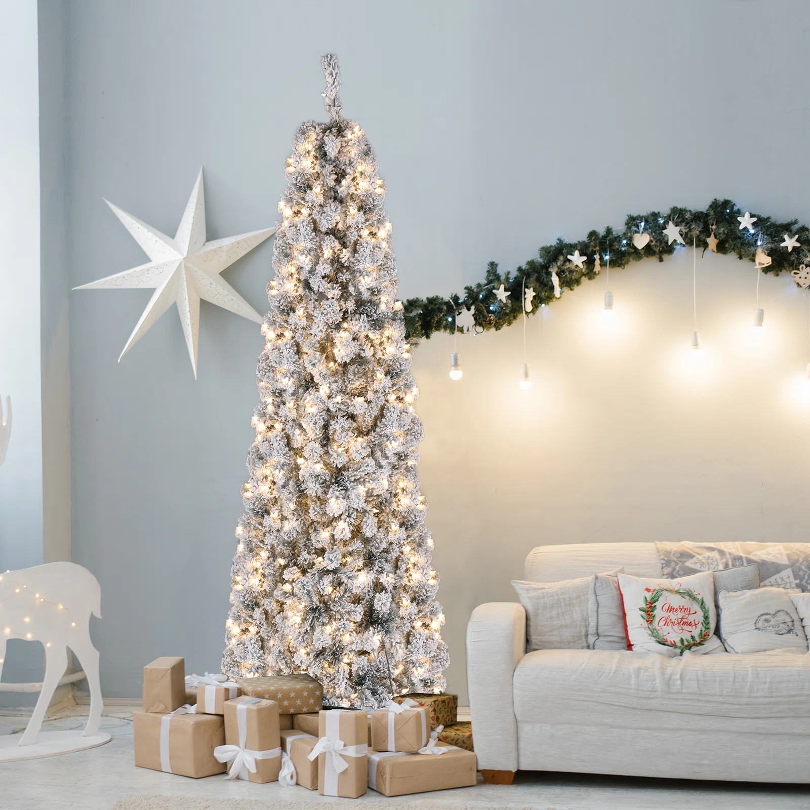 7.5' Lighted Christmas Tree | Wayfair North America