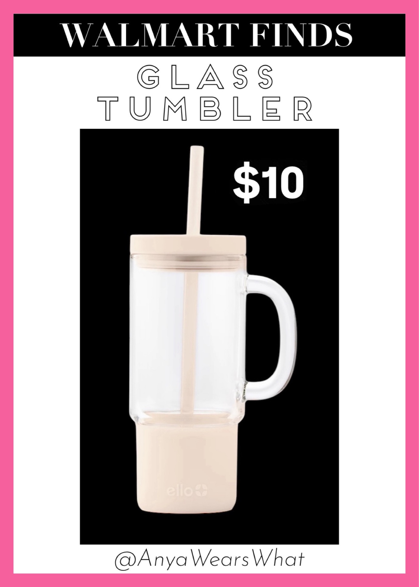 The perfect glass tumbler for only $9.98! 😍
The Ello Nova is an 18oz Glass Travel Mugs made from premium quality, clean glass perfect for all your hydration and coffee needs. Featuring a silicone boot, convenient carry handle, and splash-resistant lid, the Ello Nova is the perfect addition as both an at-home staple and companion for life on-the-go.

Tumbler, glass tumbler, stanley cup, simple modern, on the go, cup, christmas, christmas gift, gift guide, travel, travel cup, non-toxic, healthy, wellness.#LTKGiftGuide#LTKMostLoved

#LTKfindsunder100 #LTKfindsunder50

#LTKFindsUnder50 

#LTKdayinmylife #LTKmorningroutine #LTKfitnessgoals