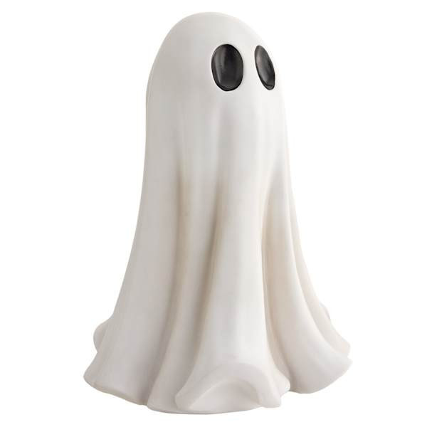 Happy Haunting Ghost Decor, 17", White, Concrete, sold by At Home | At Home