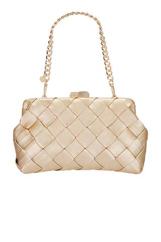 olga berg Quinn Woven Clutch in Gold from Revolve.com | Revolve Clothing (Global)