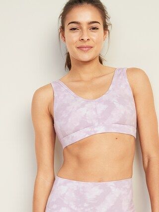 Light Support Mesh-Back Sports Bra for Women | Old Navy (US)