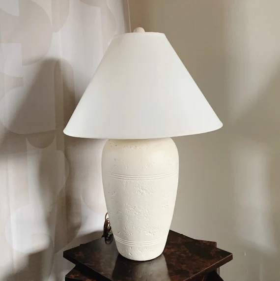 PLASTER STRIPED LAMP | Etsy | Etsy (US)