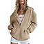 EFAN Women's Cute Hoodies Teen Girl Fall Jacket Oversized Sweatshirts Casual Drawstring Zip Up Y2... | Amazon (US)