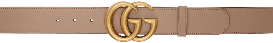 Pink Leather GG Belt | SSENSE 