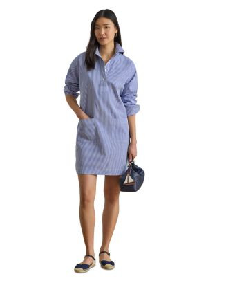 Striped Cotton Broadcloth Shirtdress | Bloomingdale's (US)