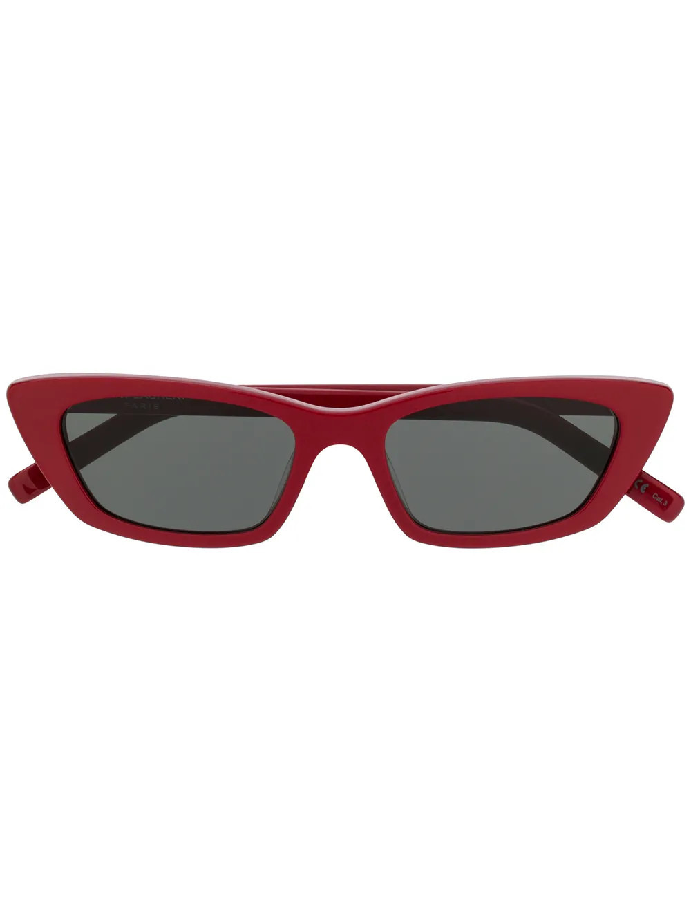 Saint Laurent Eyewear slim-shape sunglasses - Red | Farfetch Global