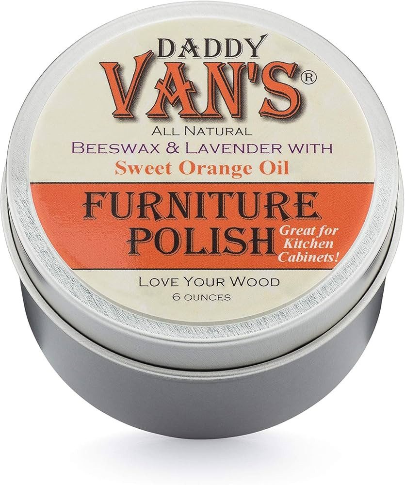 Daddy Van's All Natural Lavender & Sweet Orange Oil Beeswax Furniture Polish Chemical-Free Wood W... | Amazon (US)