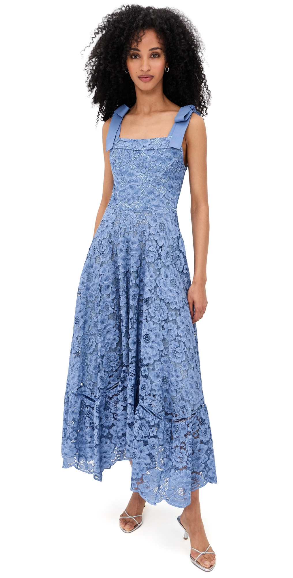 ALICE + OLIVIA Rosalee Lace Bustier Maxi Dress Indigo 12 | Shopbop