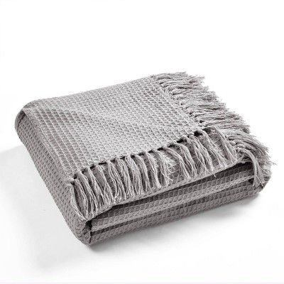 King Waffle Cotton Knit Throw Blanket - Lush Décor | Target