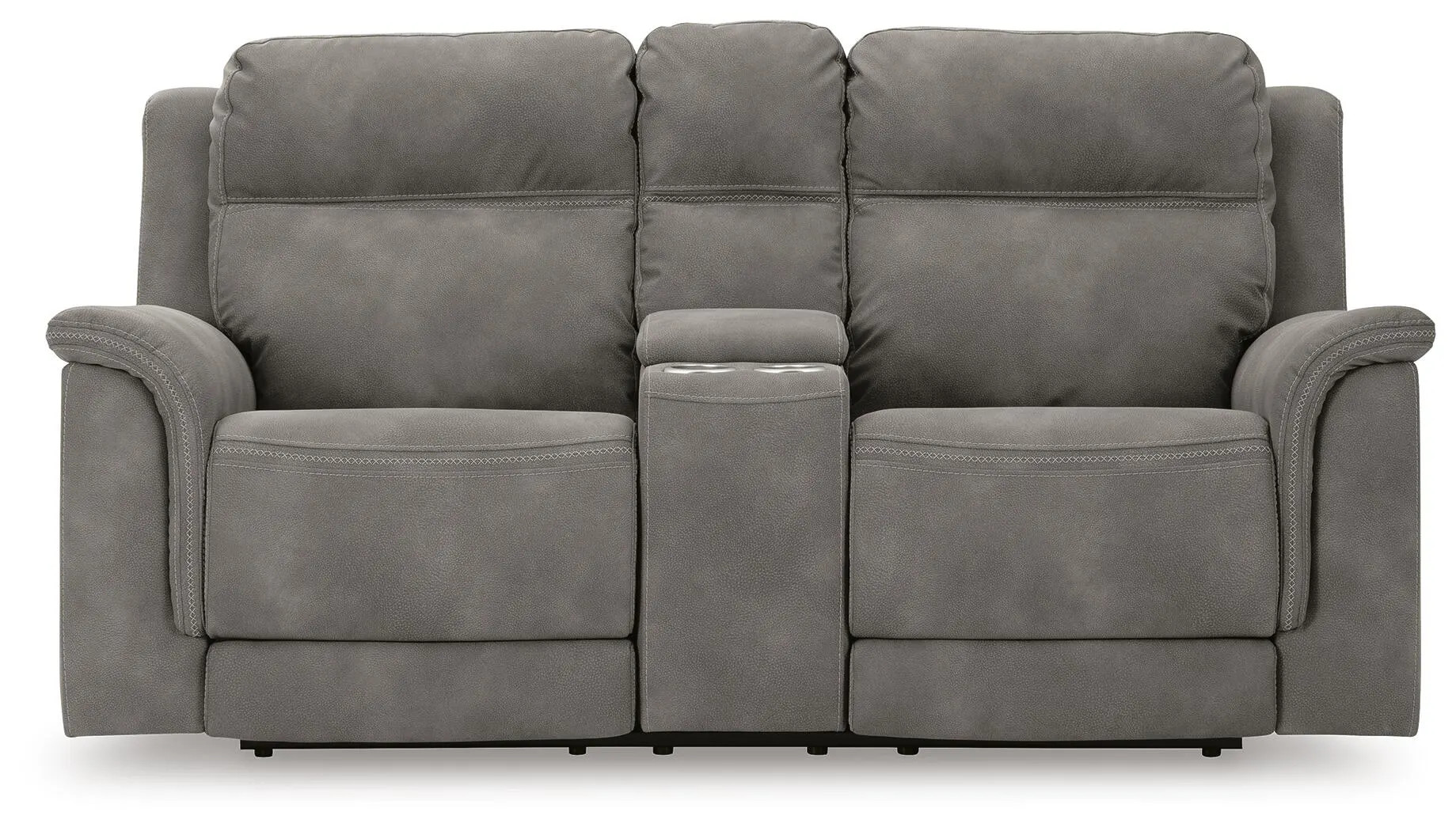 Next-Gen DuraPella Performance Fabric Dual Power Reclining Loveseat with Console | Ashley | Ashley