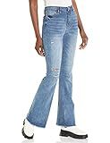 YMI Women's High-Rise Flare Bell Bottom Jean with Distressed Hem - Tall Long Inseam 34", M2073,1 | Amazon (US)