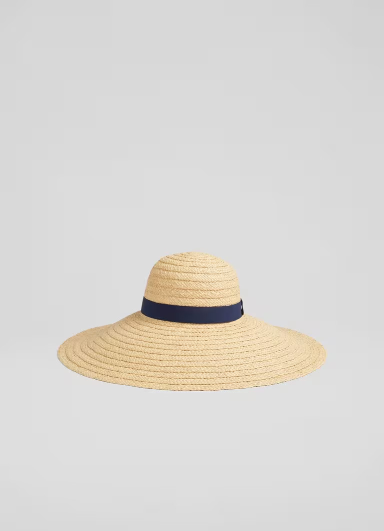 Gigi Natural Straw Wide-Brim Sun Hat | L.K. Bennett (UK)