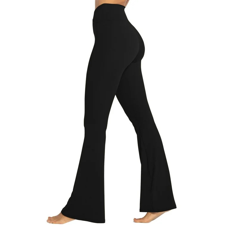 Rosvigor Flare Yoga Pants for Women High Waisted Leggings with Tummy Control Workout Pants | Walmart (US)