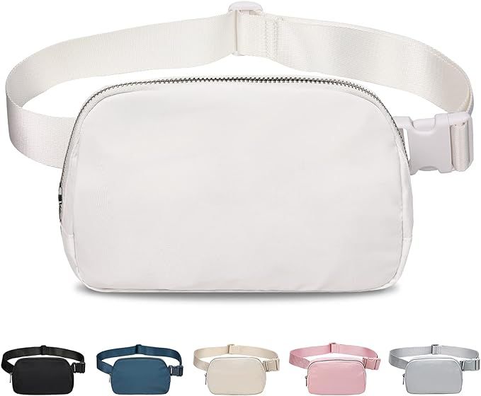 Belt Bag for Women Men, Small Fanny Pack Adjustable Fashionable Waist Bag Waterproof Crossbody Fa... | Amazon (US)
