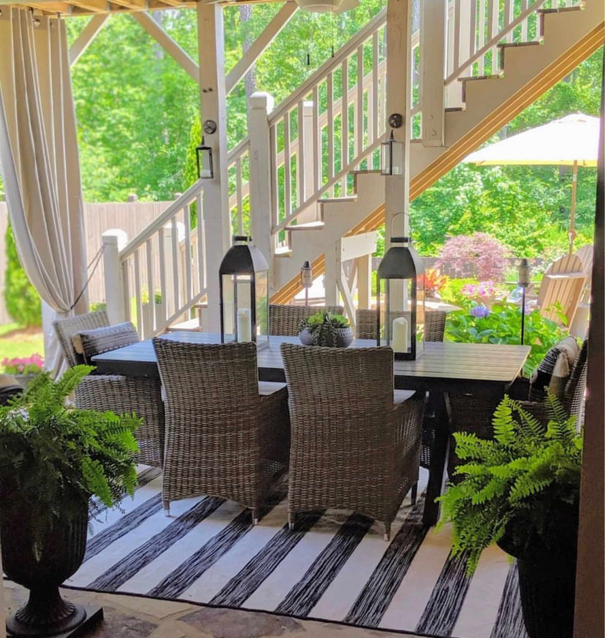 Ready for outdoor dining season!
Outdoor dining, patio decor, home decor, outdoor decor ideas, dining Al fresco. 

#LTKhome #LTKSeasonal
