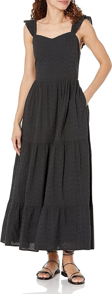 The Drop Women's Tulsi Ruffle-Sleeve Eyelet Maxi | Amazon (US)