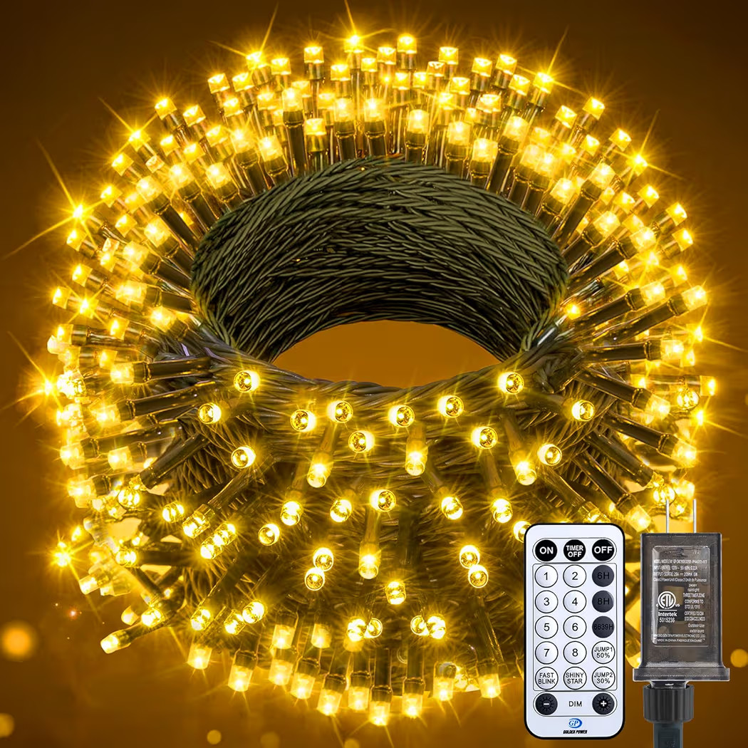66FT 200 LED Christmas Tree Lights, Twinkle Fairy Lights String with 8 Flashing Modes String Ligh... | Amazon (US)