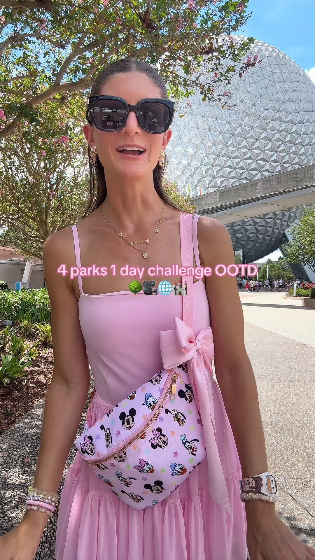 Cutie pink OOTD for a day at Disney💕🎀🫧 

Disney world, Disney ootd, Disney outfit, Disney inspo, Disney bound, WDW, athletic dress, fanny pack, amazon finds, sneakers, baublebar, Mickey Mouse

#LTKSeasonal #LTKStyleTip #LTKActive