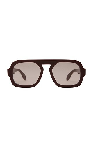 Elisa Johnson Jane Sunglasses in Brown. | Revolve Clothing (Global)