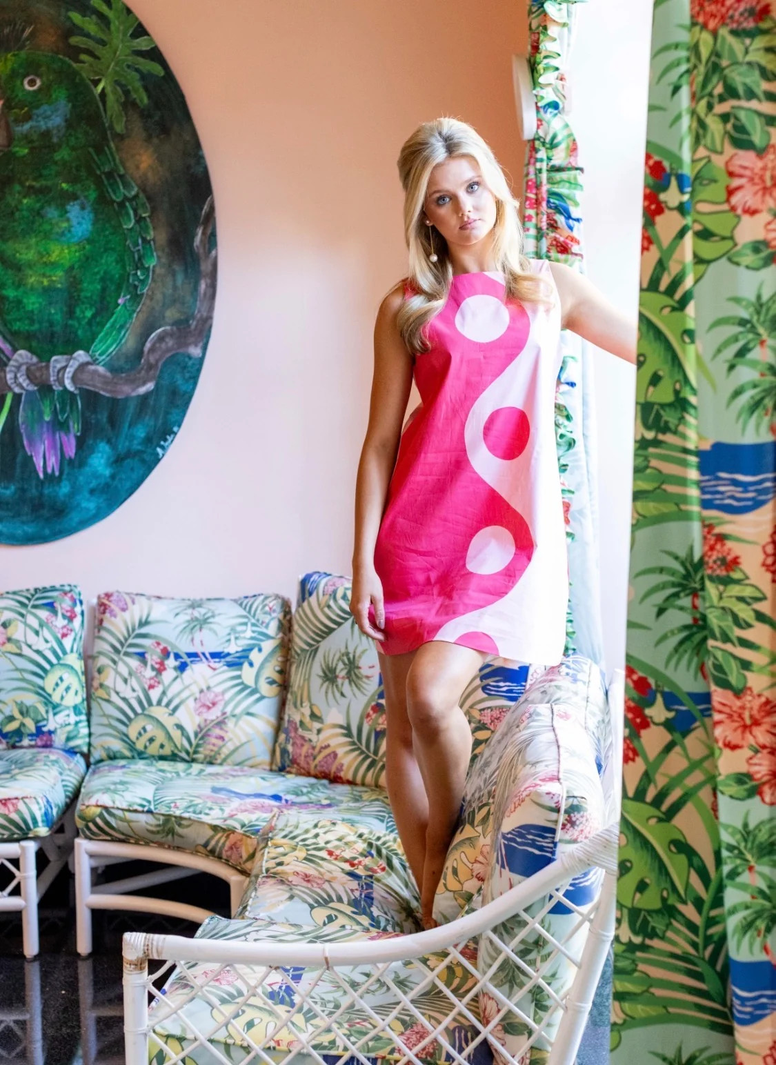 Pink Yin Yang Twiggy Dress Short | House Of MBR