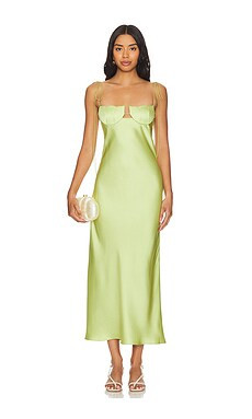 Anna October Tulip Midi Dress in Kiwi from Revolve.com | Revolve Clothing (Global)