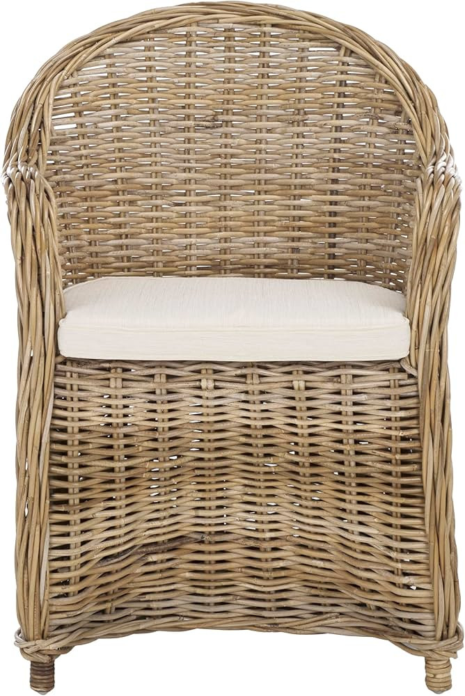 Safavieh Home Collection Zane Natural Wicker Club Chair, Standard | Amazon (US)