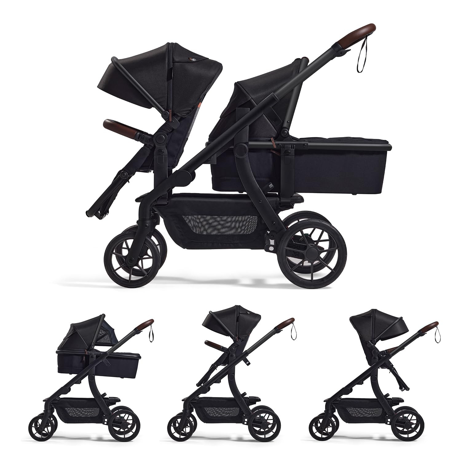Momcozy ChangeGo Baby Stroller, Convertible Single-to-Double-to-Wagon Stroller with 23 Configurat... | Amazon (US)