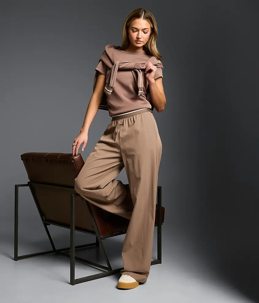 Wide Leg Track Pant | Buckle