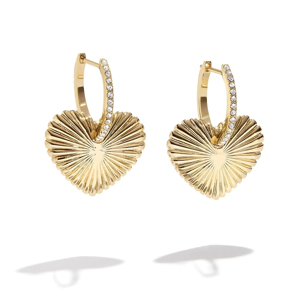 Heart Shaped Hoop Earrings for Women | Amazon (US)