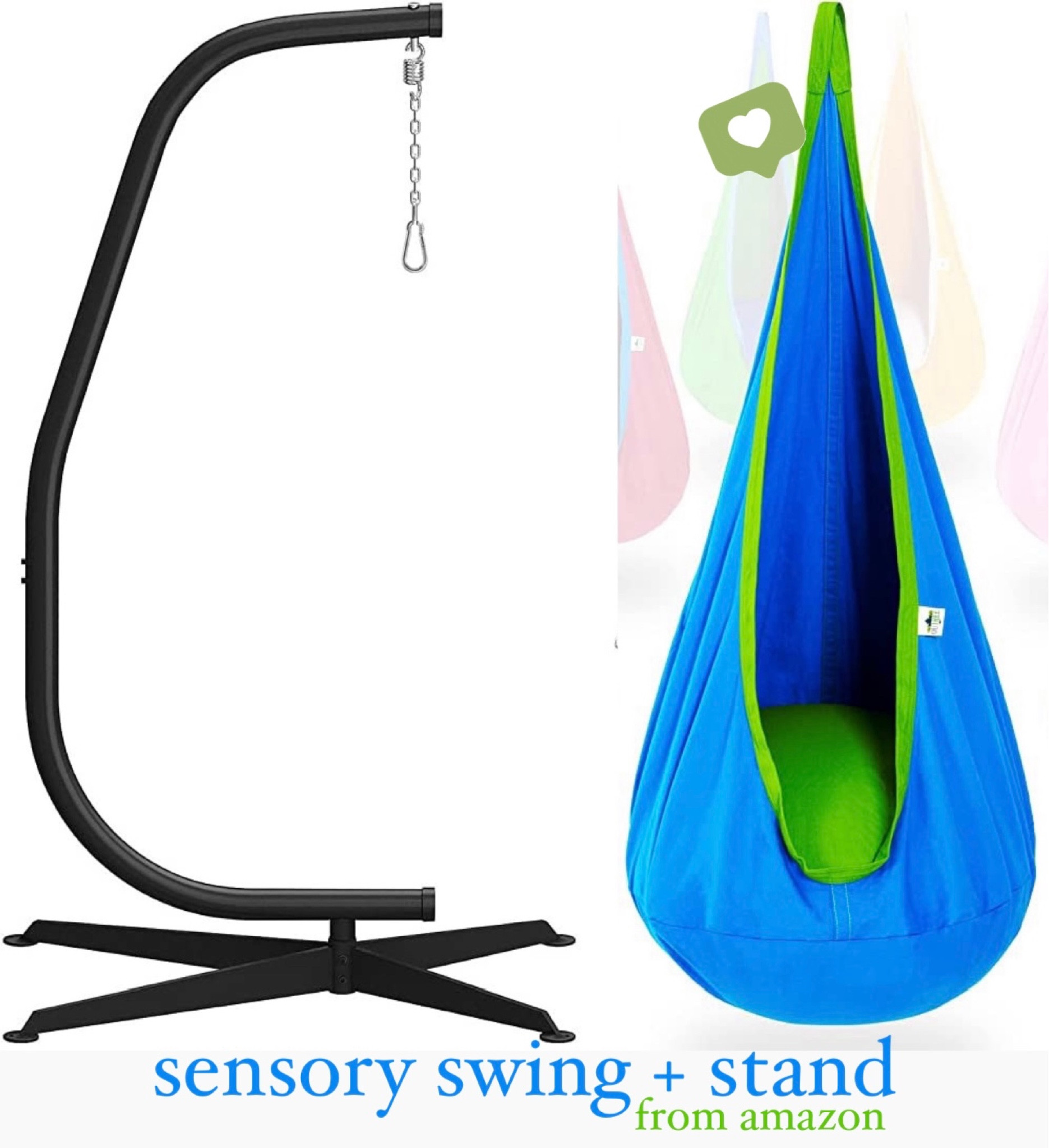 Sensory pod outlet swing