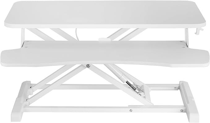 VIVO 32 inch Desk Converter, K Series, Height Adjustable Sit to Stand Riser, Dual Monitor and Lap... | Amazon (US)