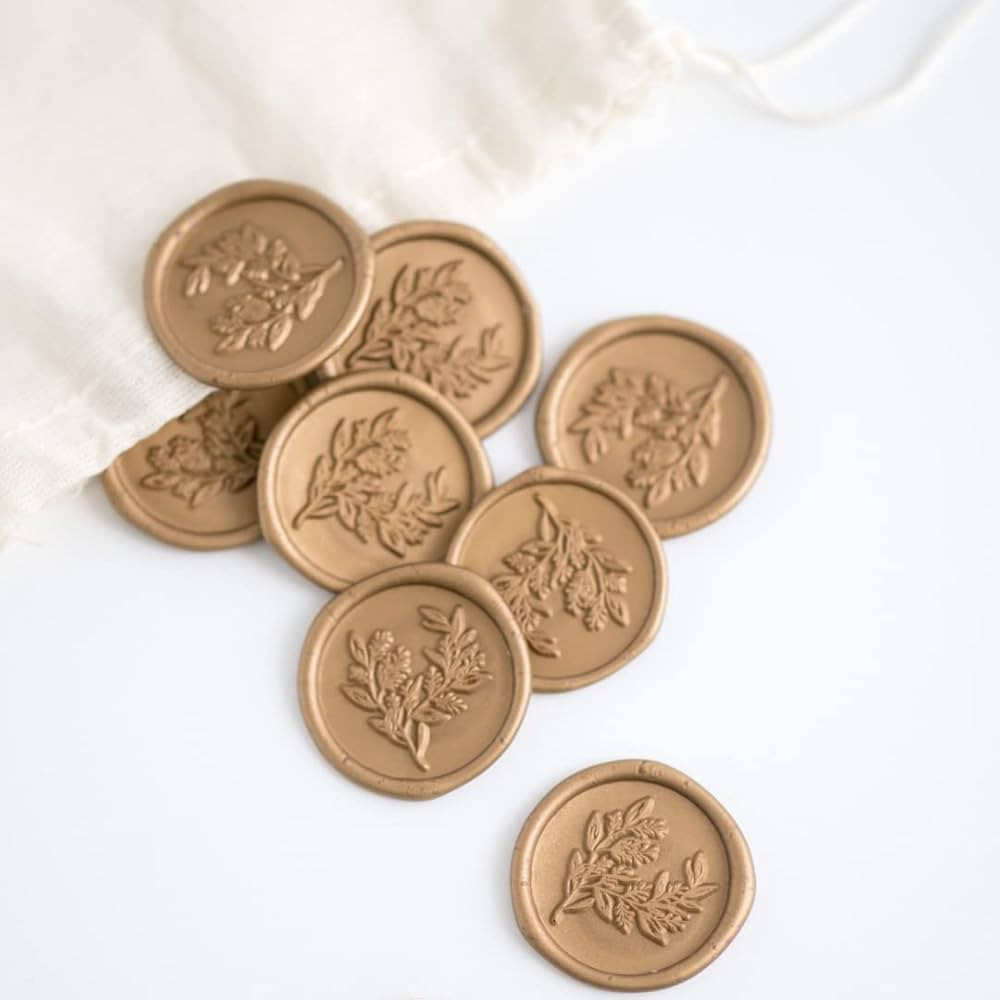 Roselei & Ivory | Self- Adhesive Wax Seals, Eucalyptus Wax Seal for Wedding Invitation Envelopes ... | Amazon (US)