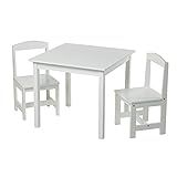 Target Marketing Systems Hayden 3 Pc Kids Table And Chairs, White | Amazon (US)