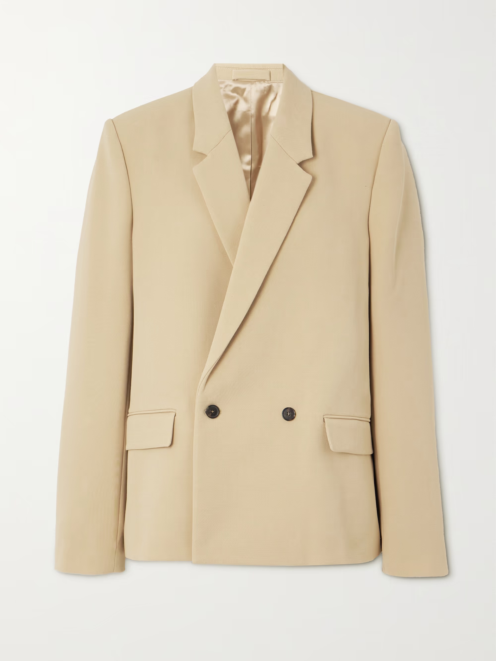 + Hailey Bieber double-breasted wool blazer | NET-A-PORTER (US)