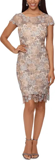 Embroidered Floral Lace Sheath Dress | Nordstrom