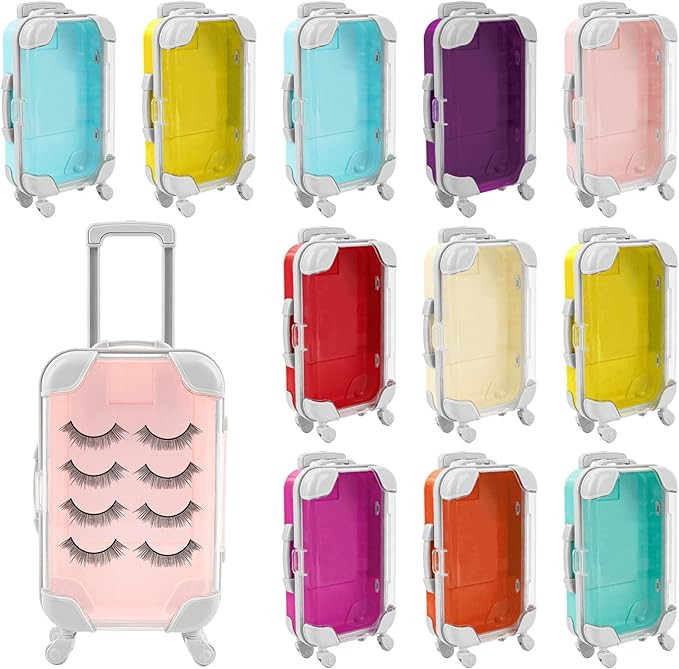Framendino, 12 Pack Box Empty Packaging Storage Containers Mini Suitcase Candy 9 Colors | Amazon (US)