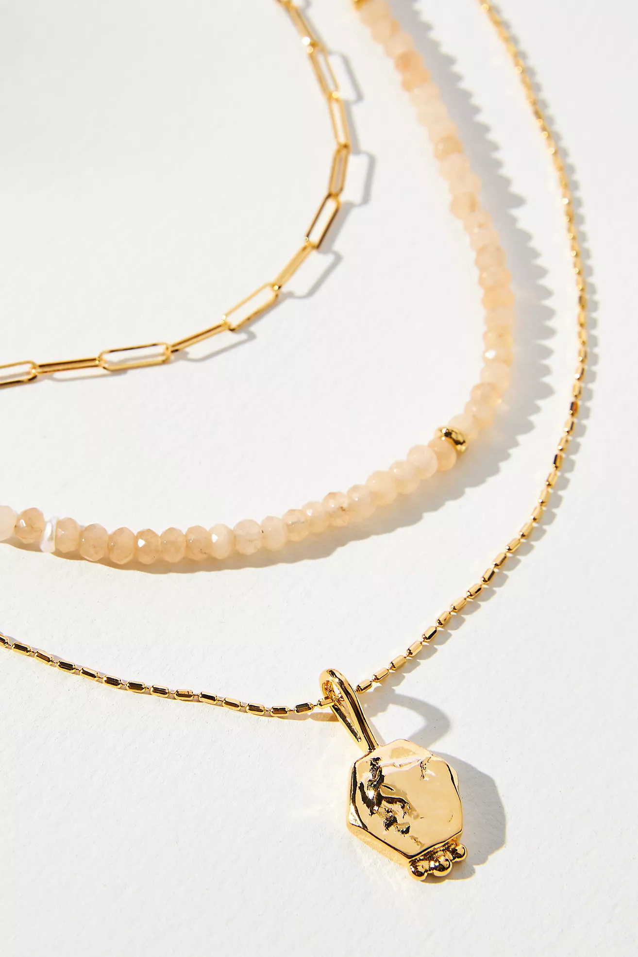 Shades of Sea Triple-Layer Necklace | Anthropologie (US)