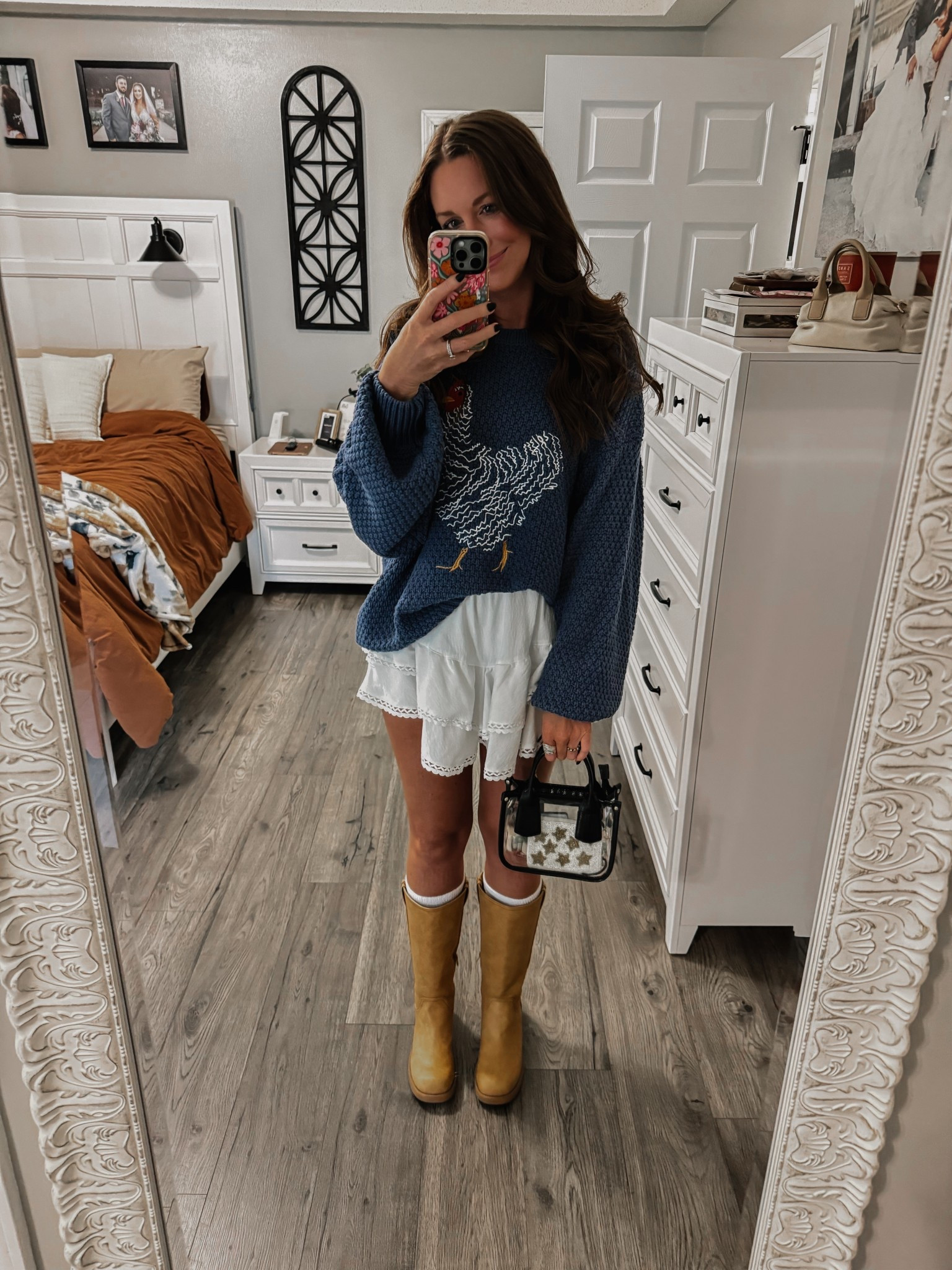 Perfect concert outfit for transitioning into Fall weather!! 

I’m 5’7” and I’m wearing an XL in the sweater for an oversized look and medium in the skort. Boots are TTS.

#LTKSeasonal #LTKSaleAlert #LTKFindsUnder50