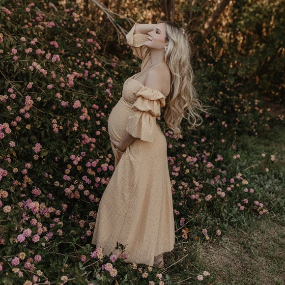 Corrine Tiered Sleeve Maxi Dress with Pockets worth collective | Poshmark