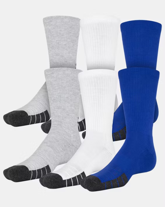 Unisex UA Performance Tech Crew 6-Pack Socks | Under Armour (US)