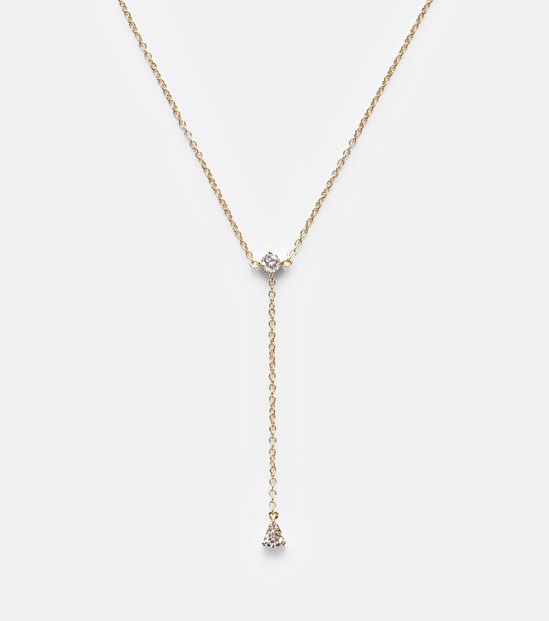 Perfect Pear 14kt gold lariat necklace with diamonds | Mytheresa (US/CA)